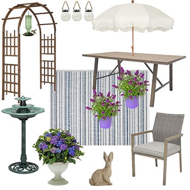 Summer Backyard patio ideas Two Ways: Relaxed Patio Style & 4th of July Charm