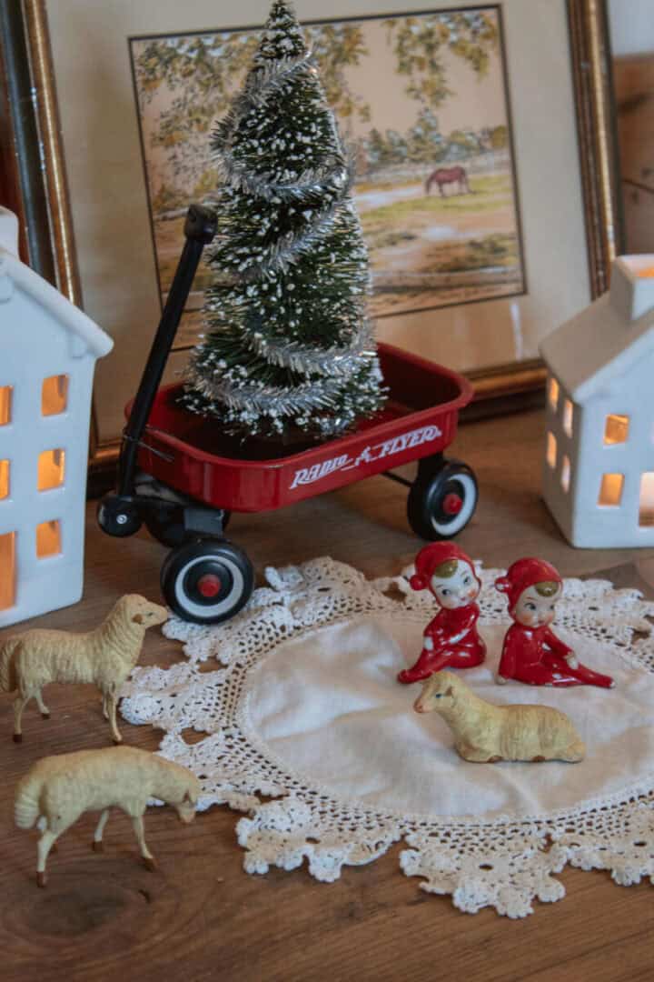 dining-room-sideboard-vignettes-for-Christmas