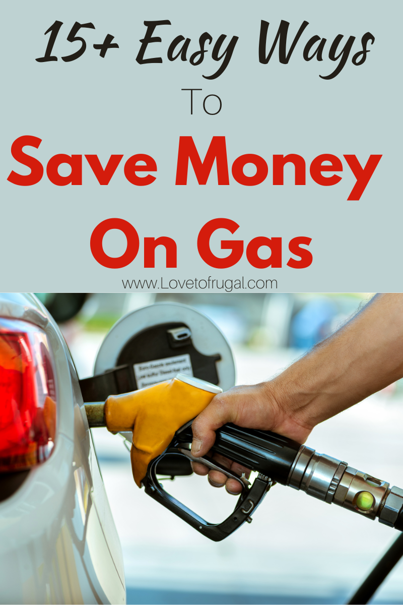 ways to save money on gas pin