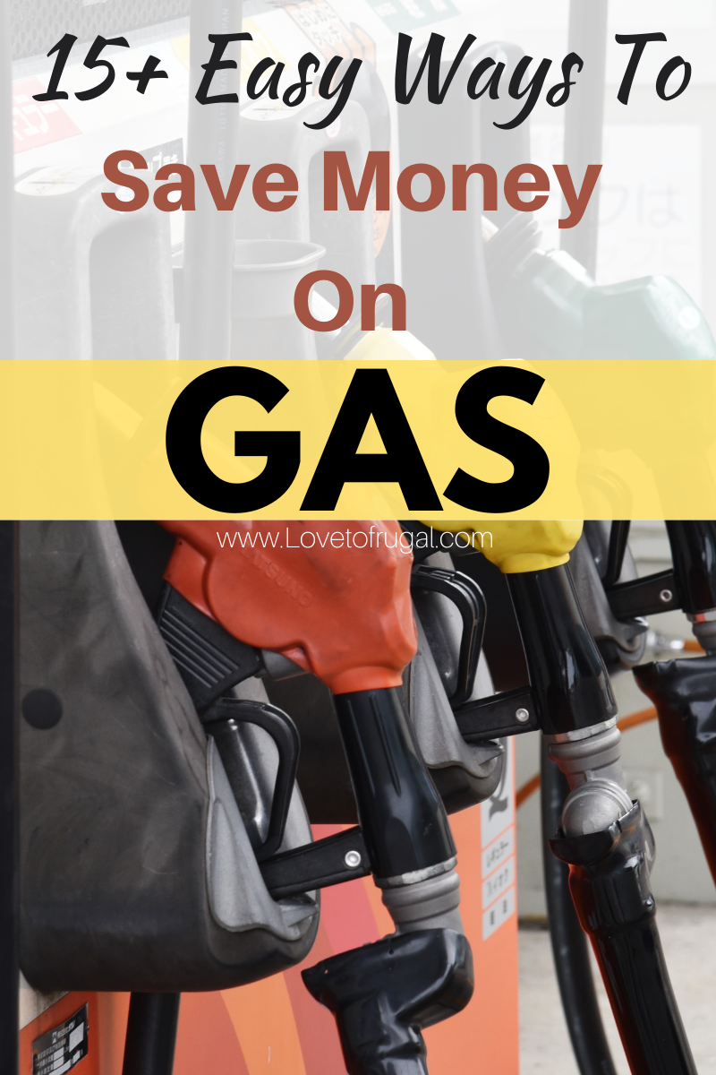 ways to save money on gas pin