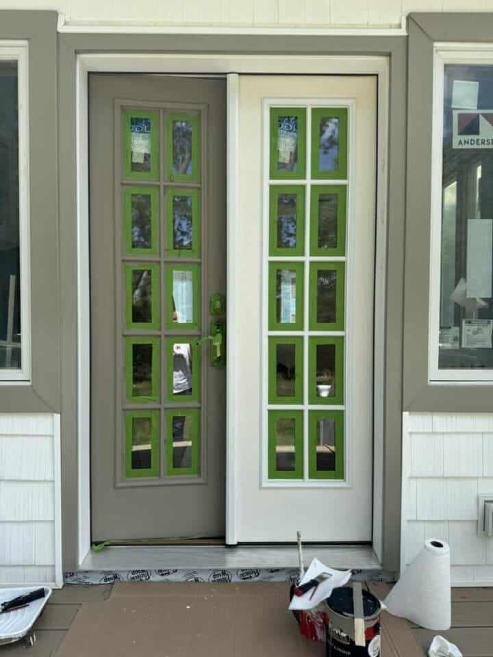 painting exterior french doors - exterior paint color ideas