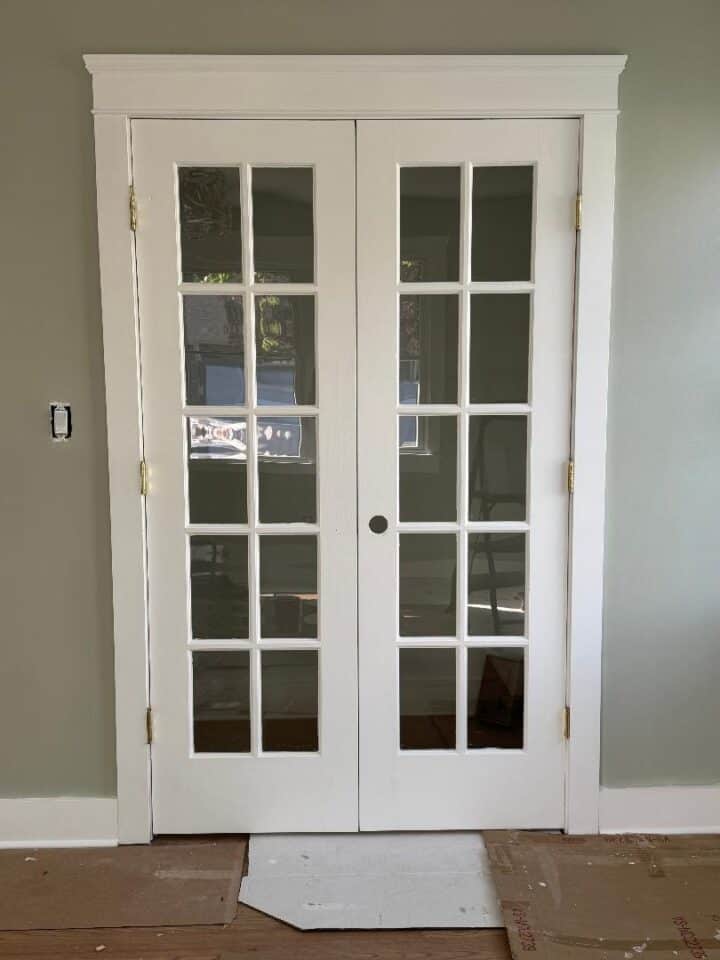 using french doors on a bedroom closet