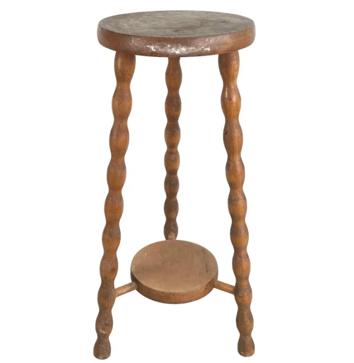 vintage french wooden plant stand