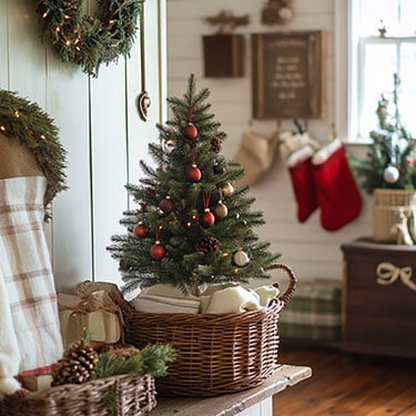 Christmas Tree Ideas For Small Spaces – The Honeycomb Home